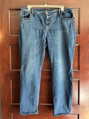 Old Navy Women's Dark Blue Curvy Profile Jeans